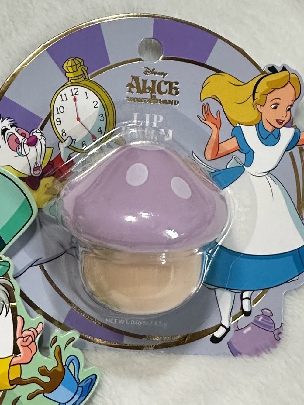 Disney Alice in Wonderland Lip Balm Trio Teapot Mad Hatter Mushroom - Picture 4 of 7